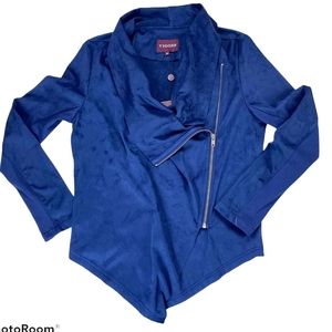 Vigoss, Faux Suede Wrap Jacket